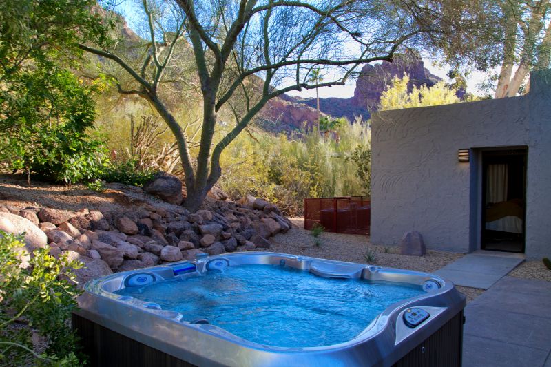 Landscaping Around Hot Tub